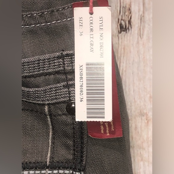 NWT! Mens XIOS PREMIUM Denim Bootcut Low Rise 36 X 32 LT Gray. - Picture 6 of 7